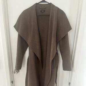 Quince double face wool wrap coat